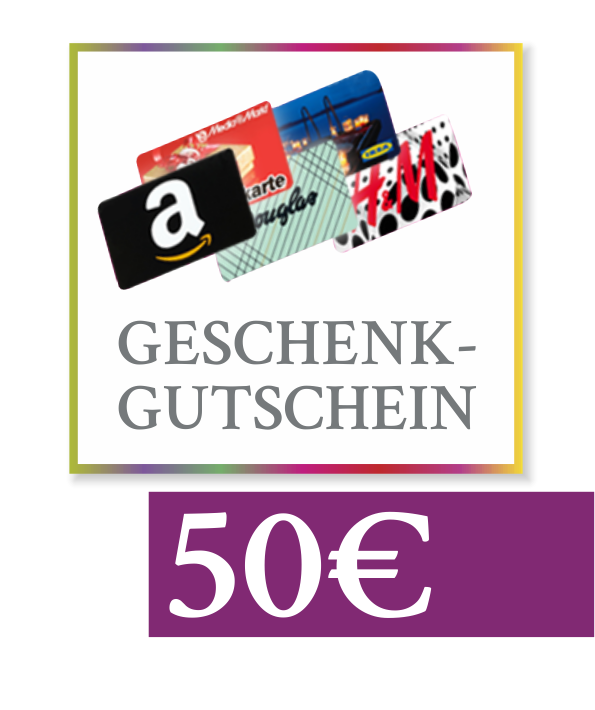 50 € Geschenkgutschein "Amazon, Media Markt, Douglas & Co"